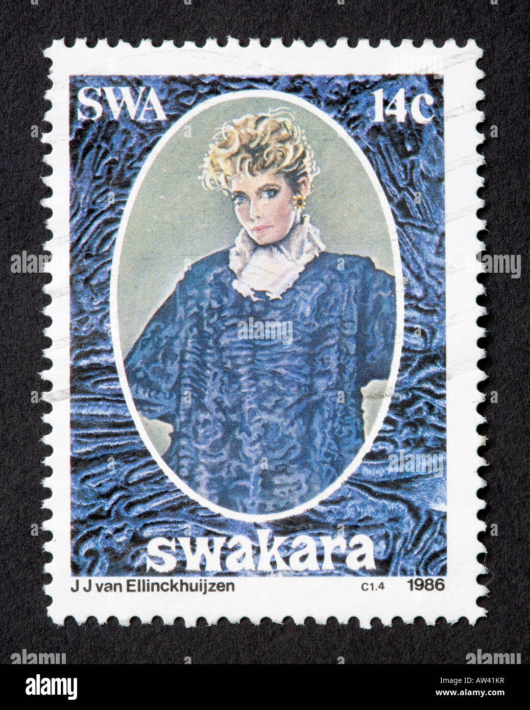 SWA-Briefmarke Stockfoto