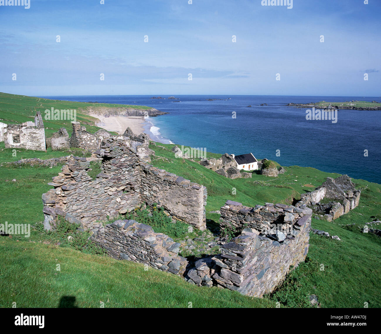 Irland Grafschaft Kerry, Dingle Halbinsel, Blasket Inseln, wilden Atlantik Weg Stockfoto