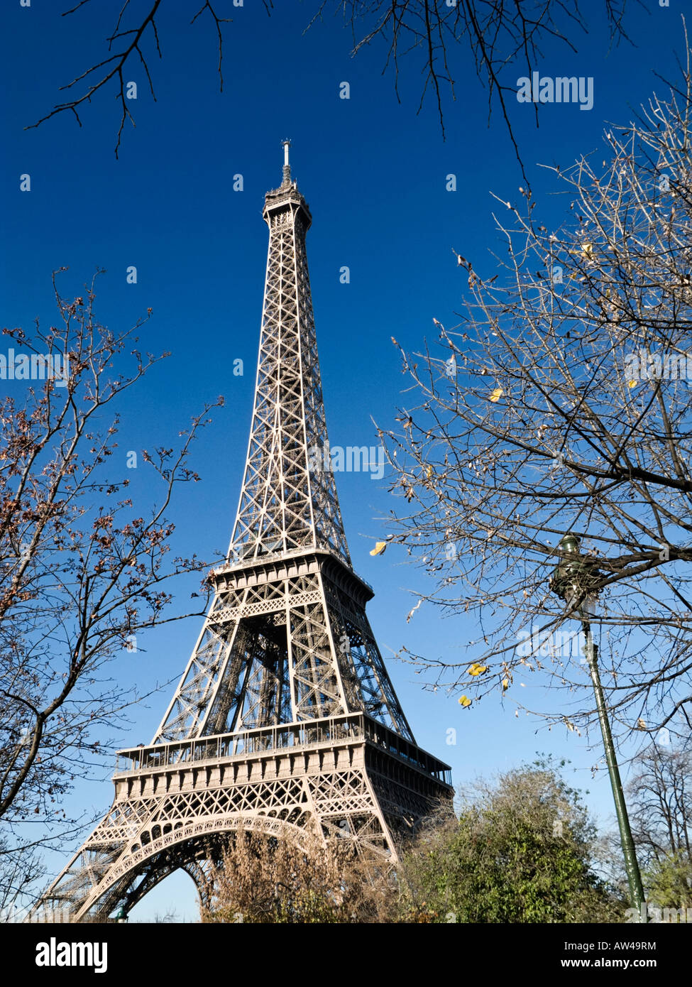 Eiffelturm im Winter, Paris, Frankreich, Europa Stockfoto