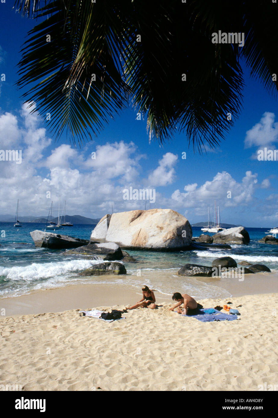 Die Bäder von Virgin Gorda in den British Virgin Islands Stockfoto