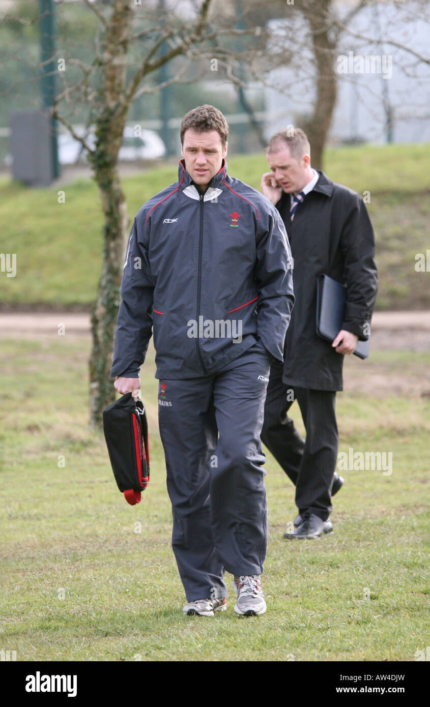 Walisischen Rugby Union Training Boden Hensol Vale von Glamorgan South Wales GB UK 2008 Stockfoto