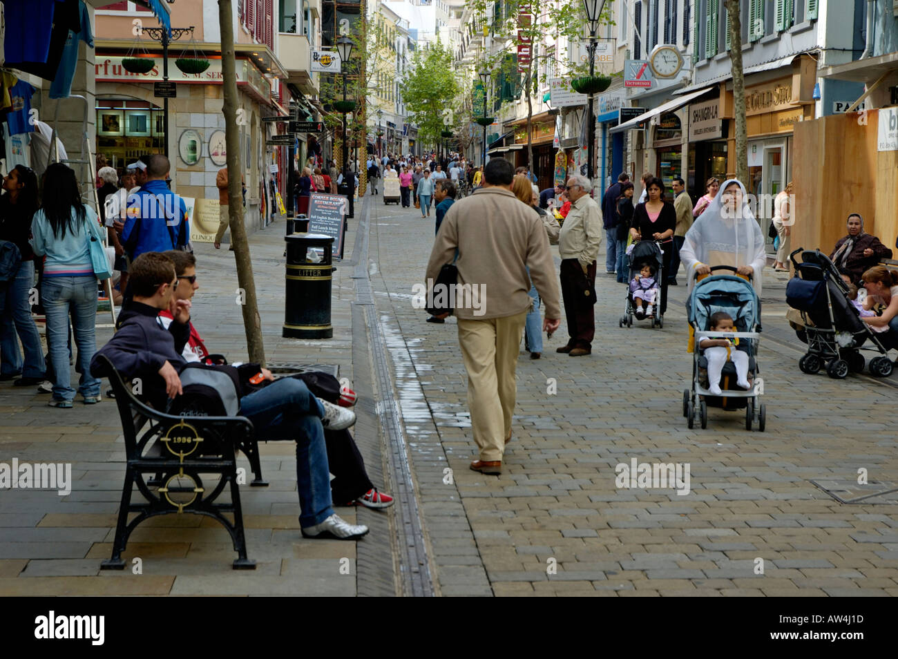Main Street, Gibraltar Stockfoto