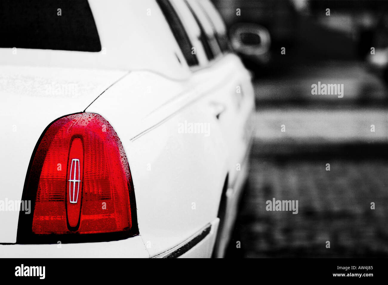 Lincoln Limousine Heck leicht detail Stockfoto