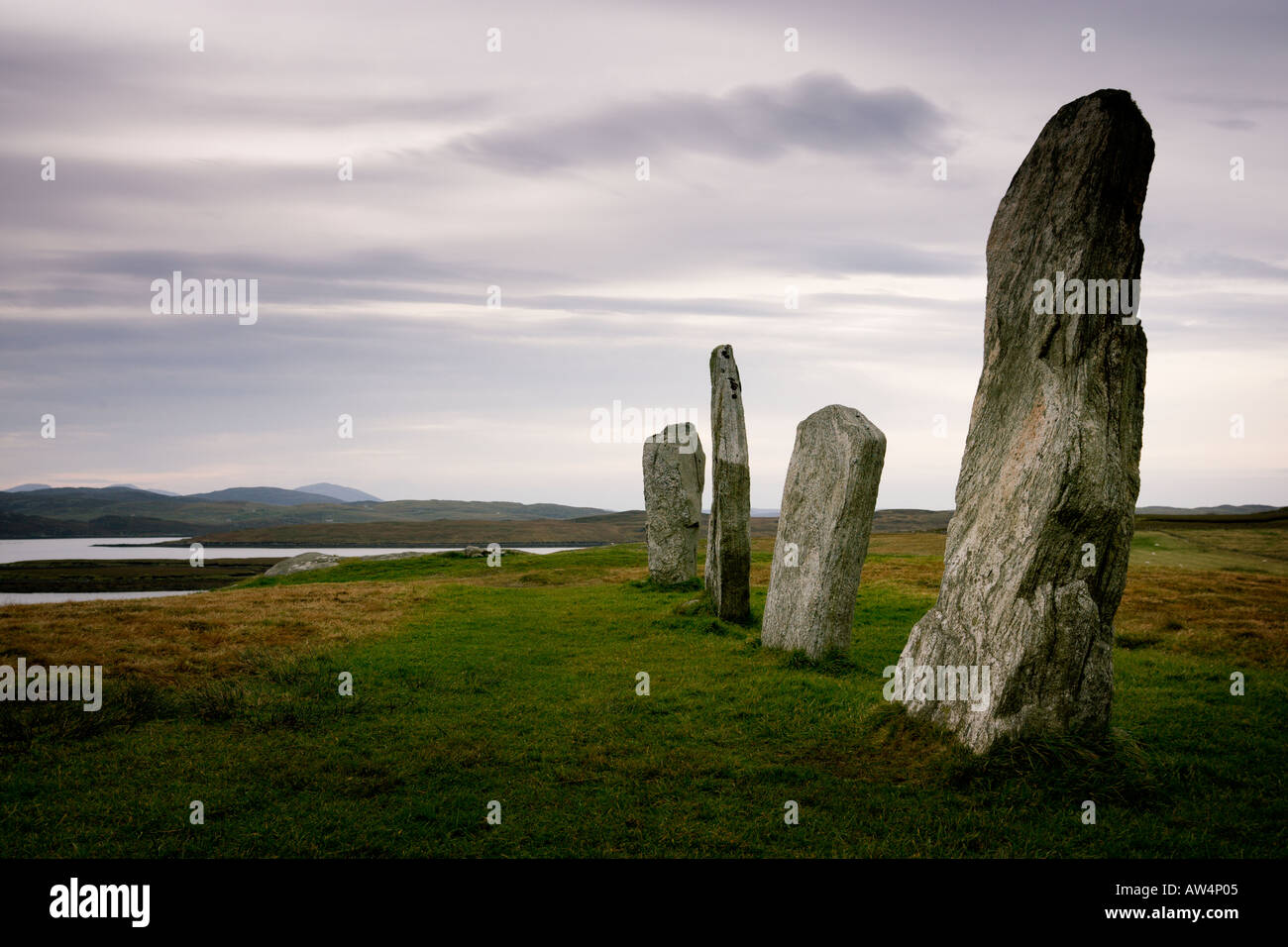 Callanish Calanais Standing Stone circle Lewis äußeren Hebriden Western Isles Stockfoto
