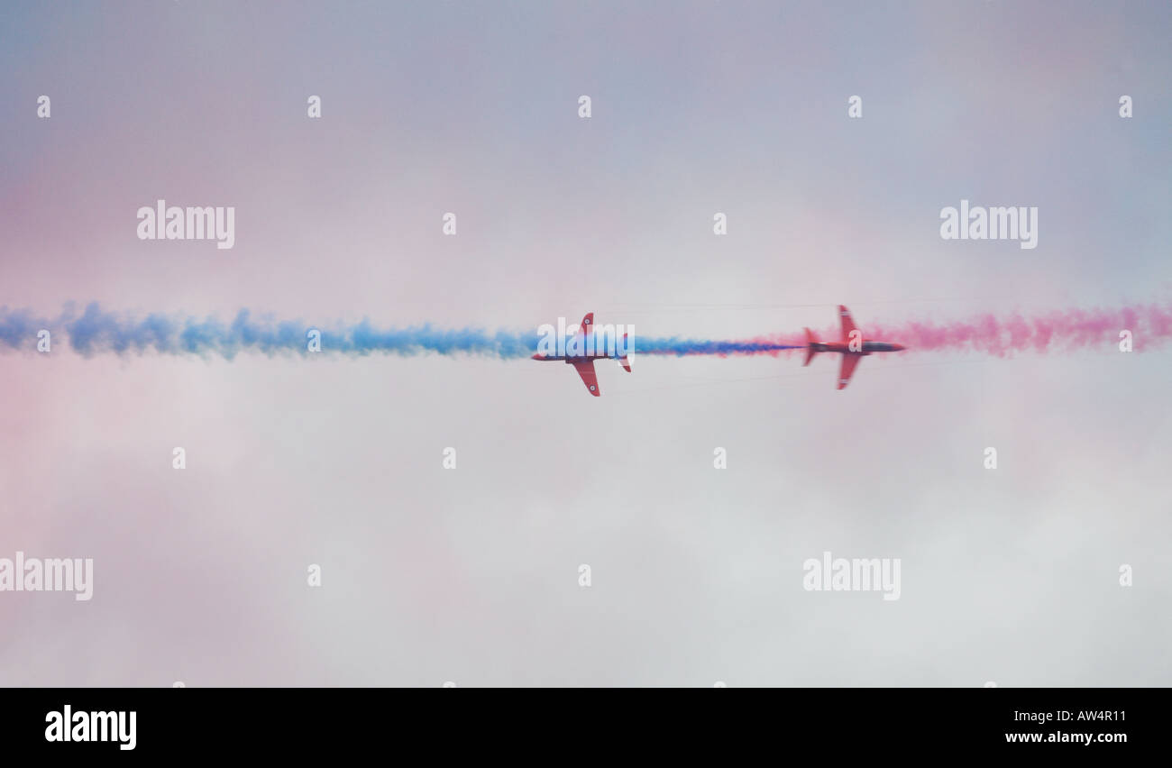 Red Arrows anzeigen Team enger manövrieren Stockfoto