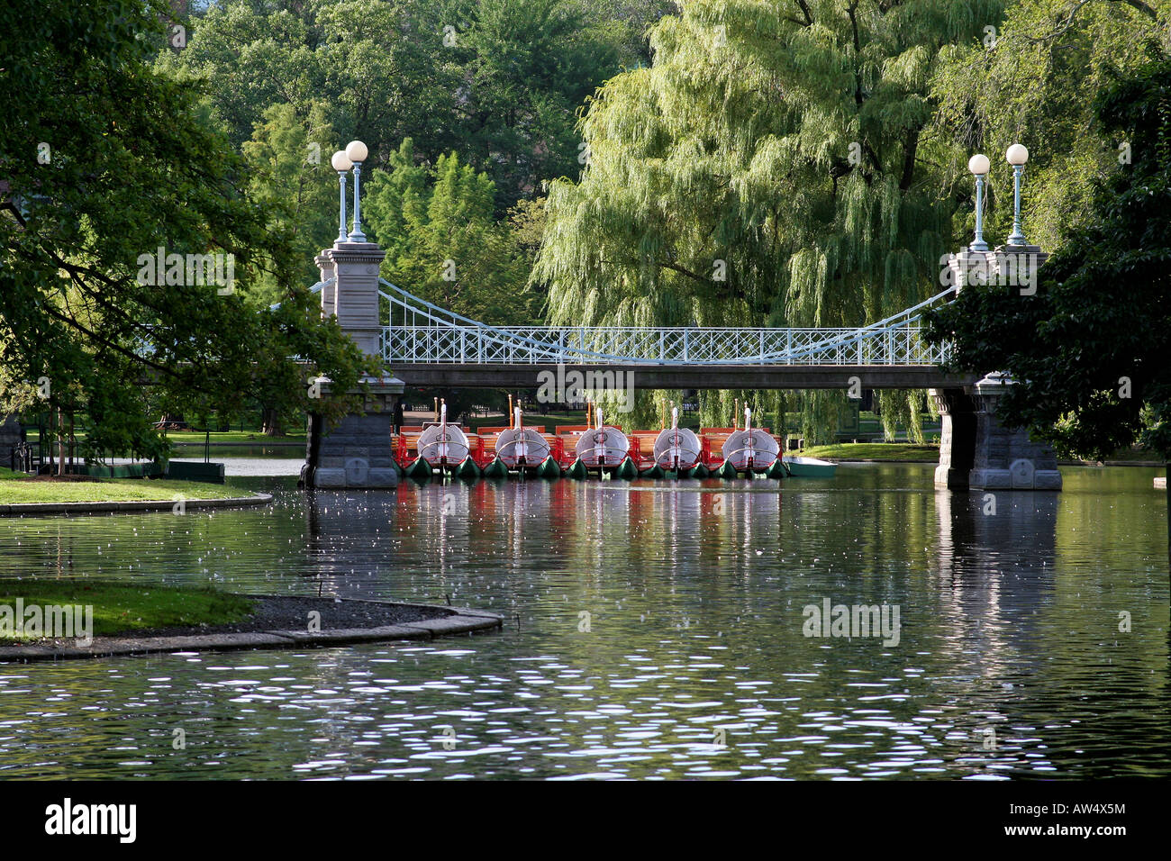 Der Public Garden in Boston, Massachusetts Stockfoto