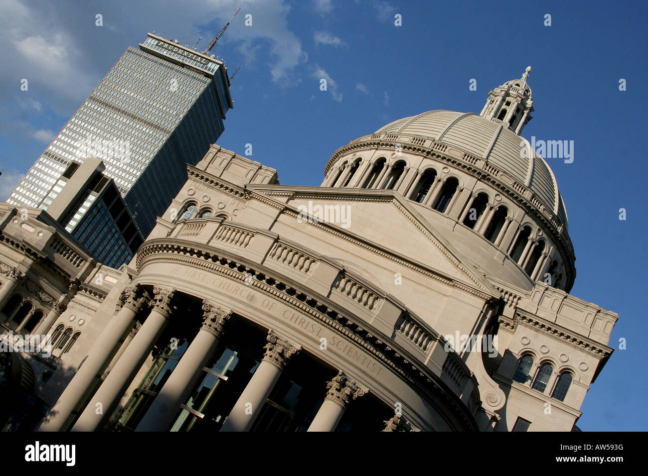 Boston s Christian Science Center ist ein erkennbares Symbol Stockfoto