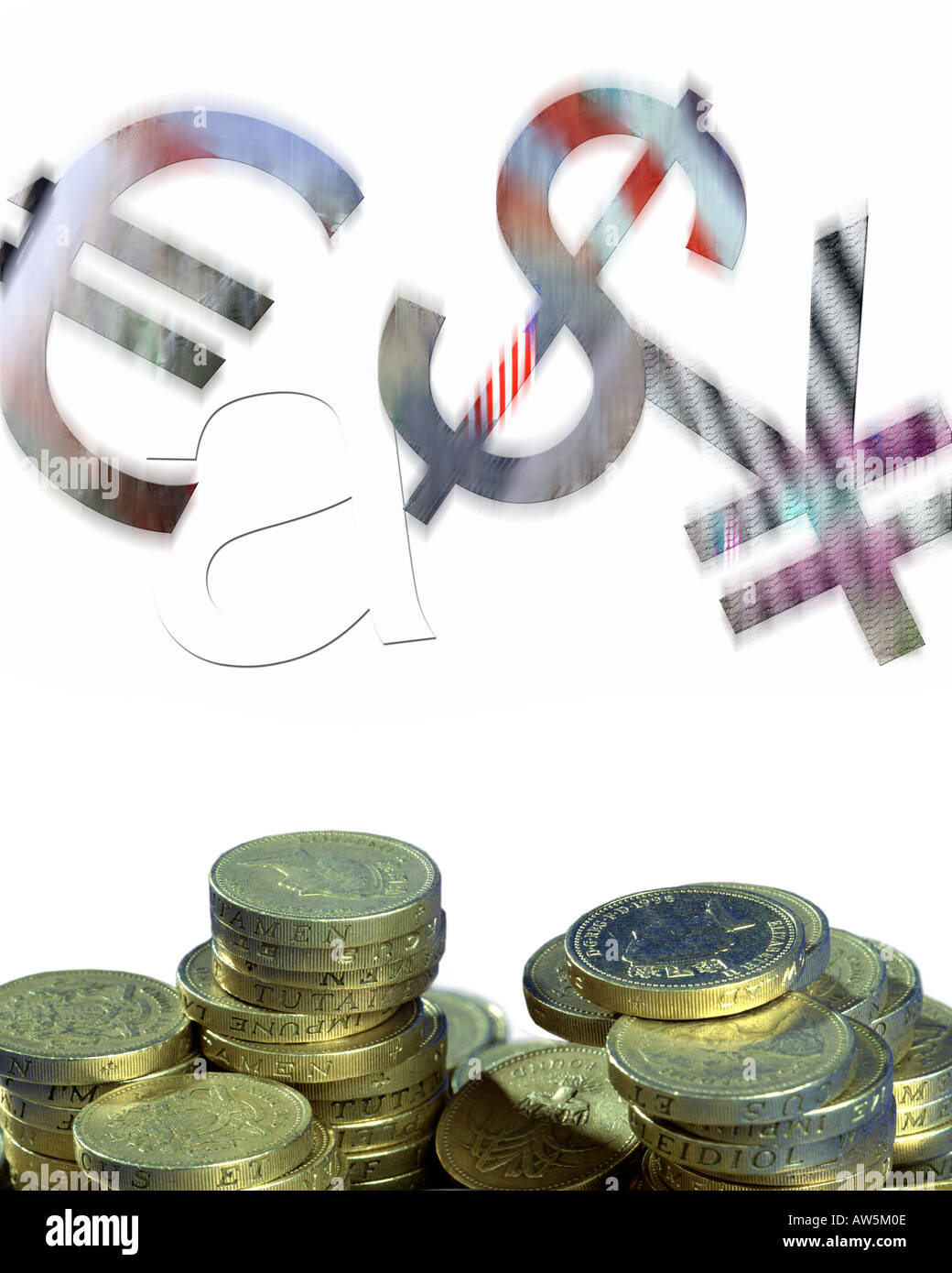 FINANZKONZEPT: Leicht verdientes Geld Stockfoto