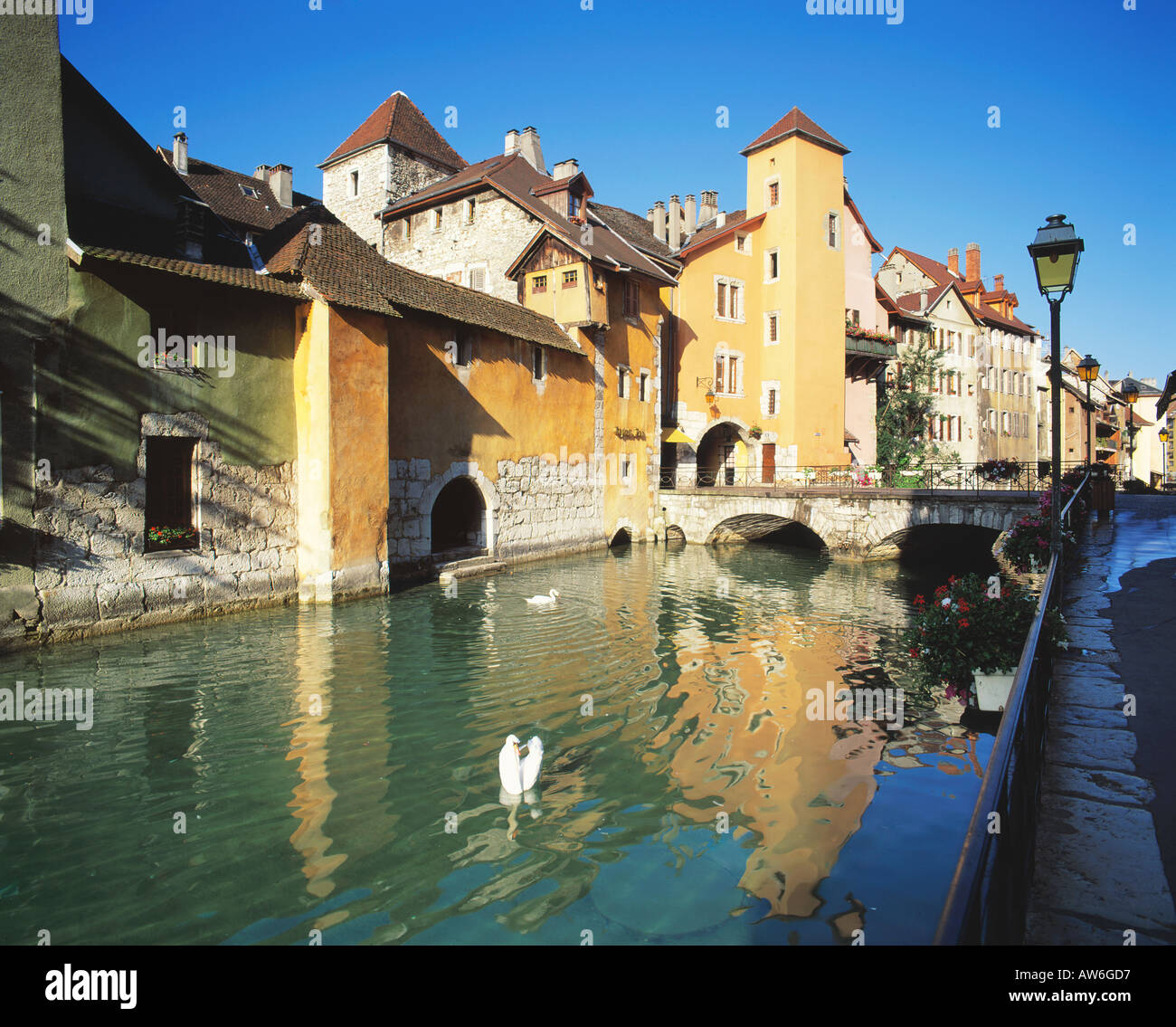 ANNECY PONT MORENS Stockfoto