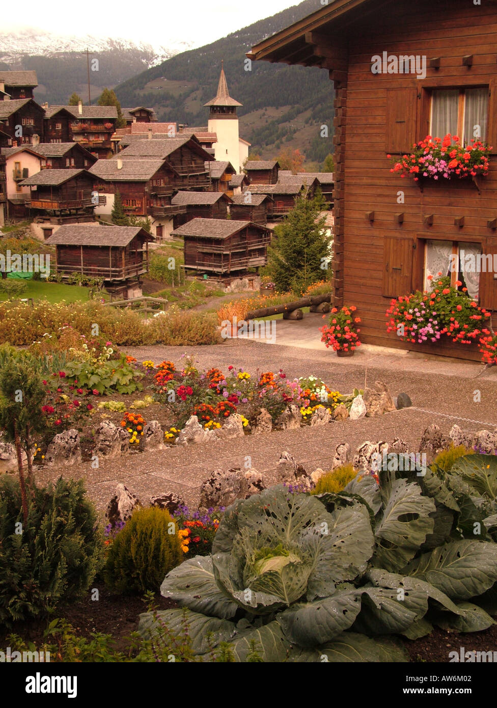 AJD46961, Schweiz, Europa, Wallis, Wallis, Val d ' Anniviers, Grimentz Stockfoto