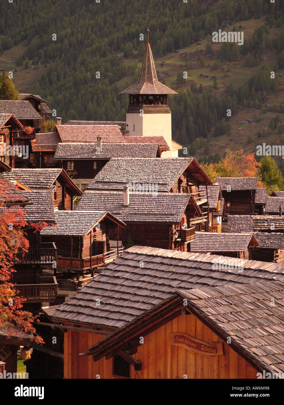 AJD47007, Schweiz, Europa, Wallis, Wallis, Val d ' Anniviers, Grimentz Stockfoto