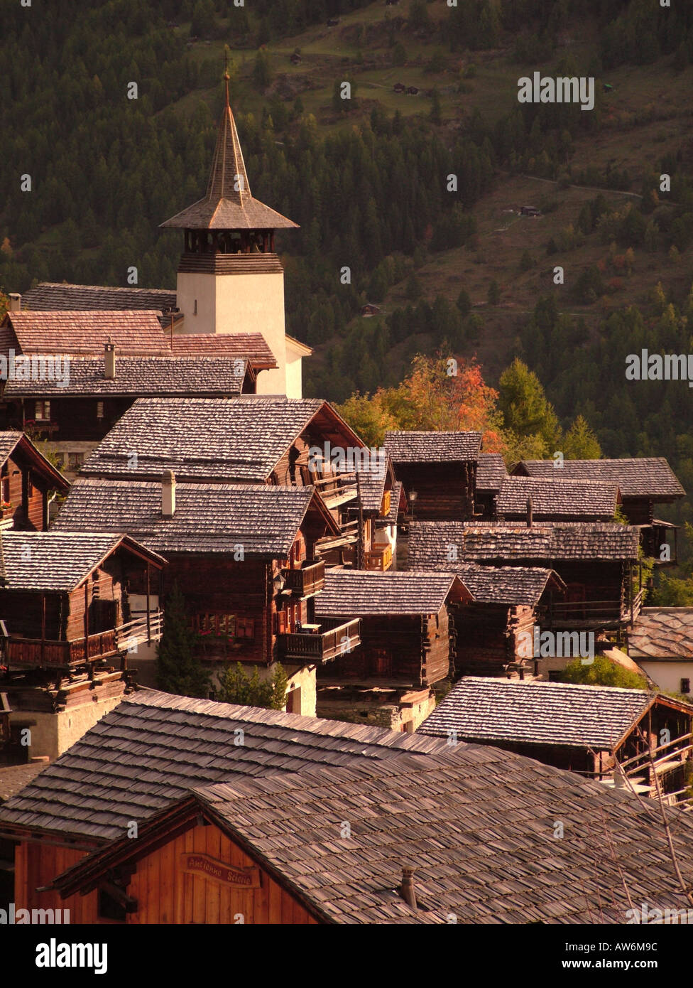 AJD47009, Schweiz, Europa, Wallis, Wallis, Val d ' Anniviers, Grimentz Stockfoto