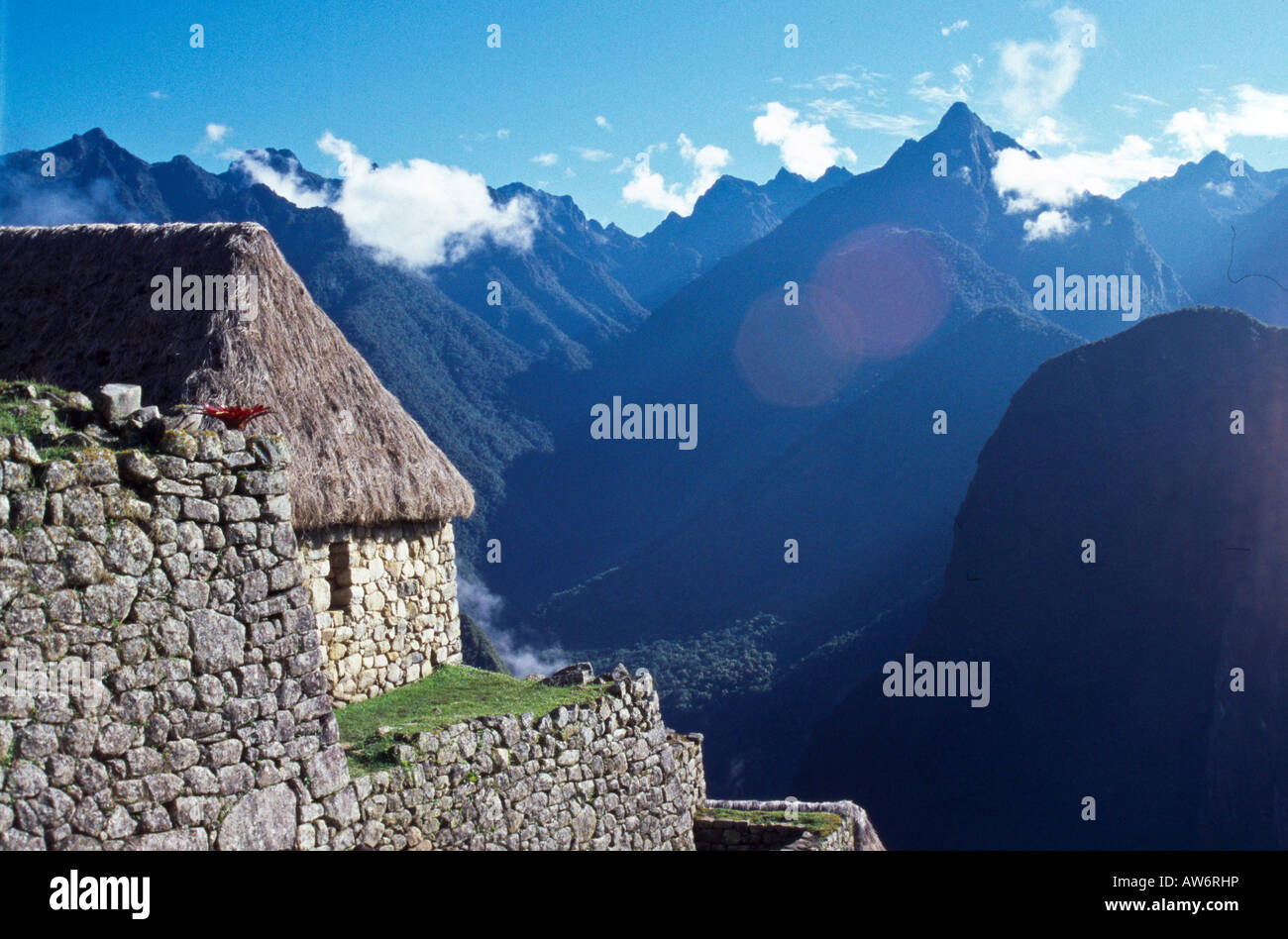 Präkolumbische Stätte Machu Picchu, Peru, Südamerika, Stockfoto