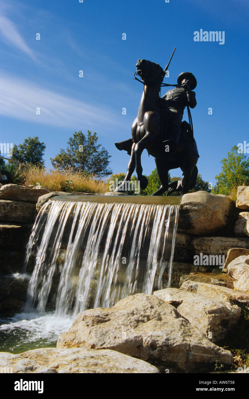 Buffalo Soldier Memorial in Fort Leavenworth, Kansas. Stockfoto