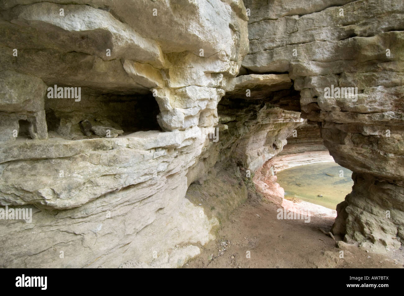 Natural Bridge Lost Valley Trail Buffalo National River Arkansas Stockfoto