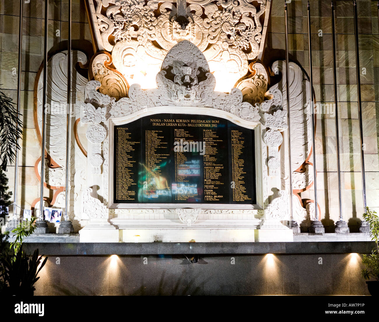 Der Bali Bombing Memorial Kuta Bali Indonesien Stockfoto