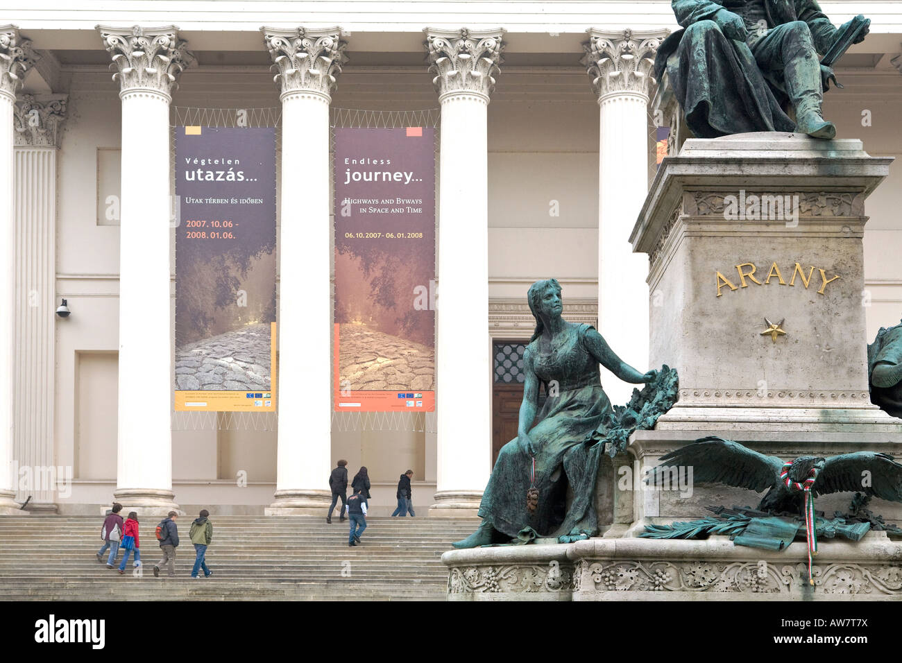 Das ungarische Nationalmuseum in Budapest Stockfoto
