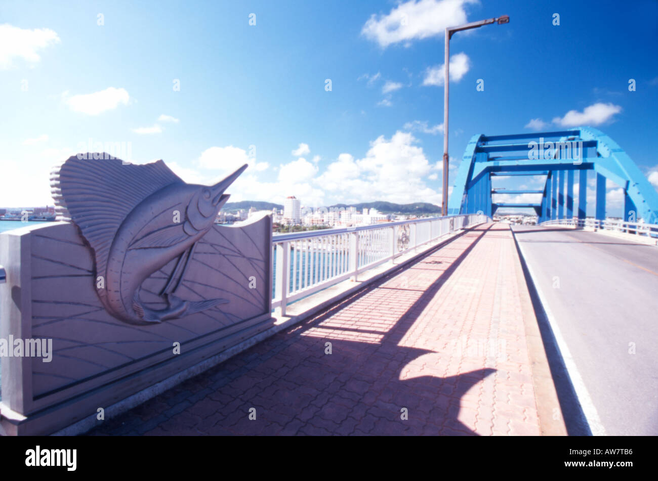 Brücke über Ishigaki Hafen Ishigaki Insel Okinawa Japan Stockfoto