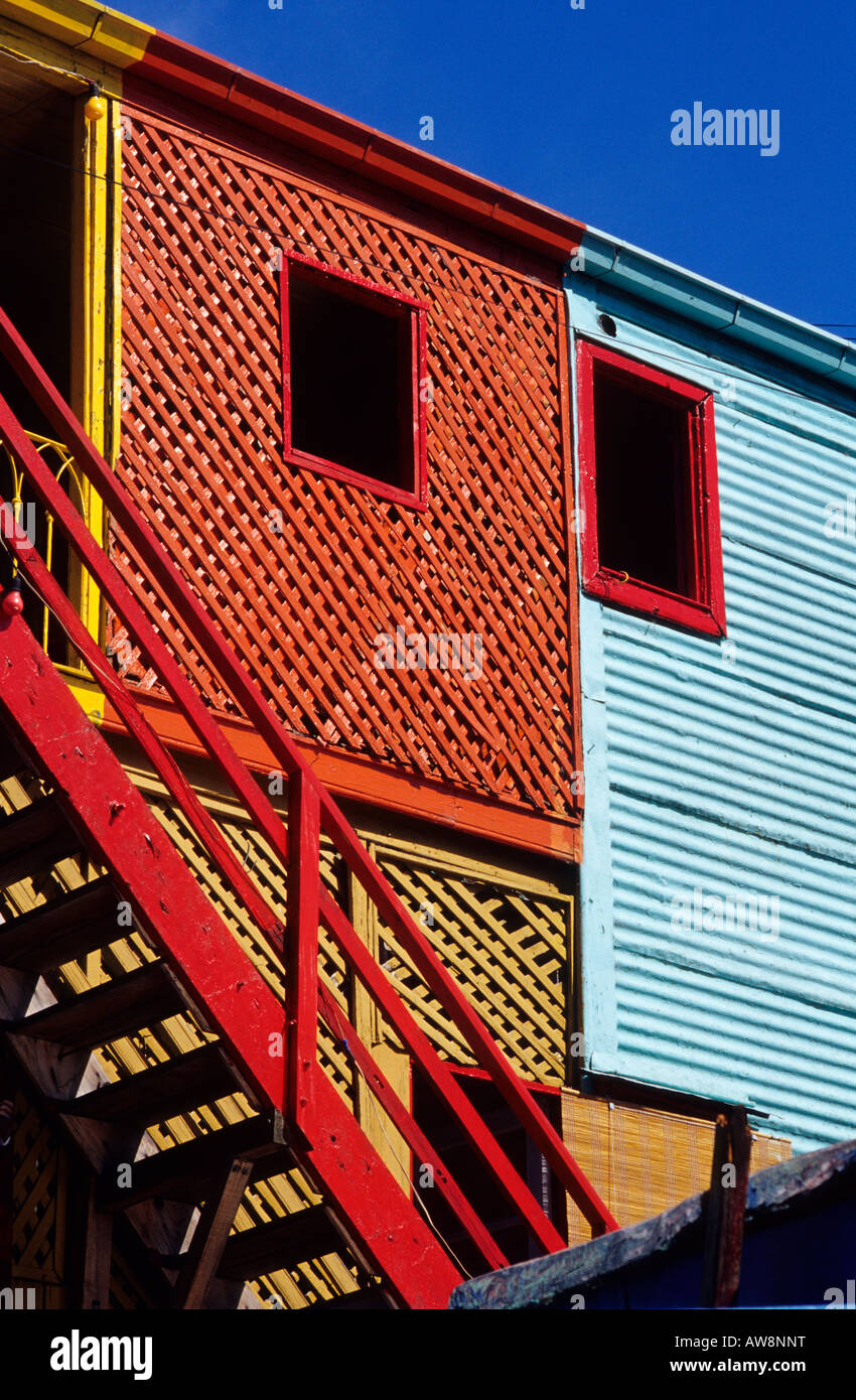 Caminito Straße, Stadtteil La Boca. Buenos Aires. Argentinien. Stockfoto