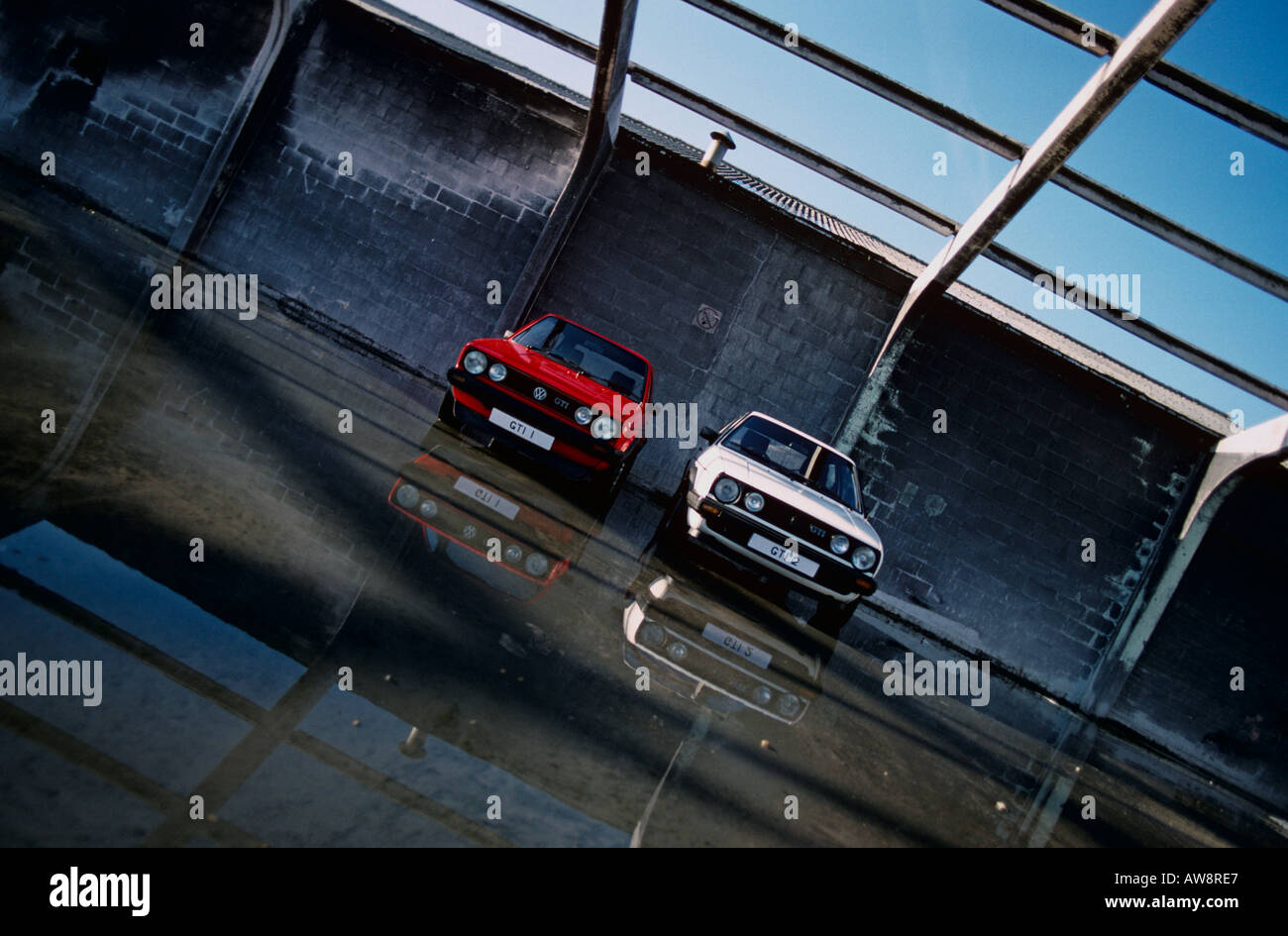 Volkswagen Golf MK1 GTi & MK2 GTi von 1979 bis 1983 & 1984 bis 1992 Stockfoto