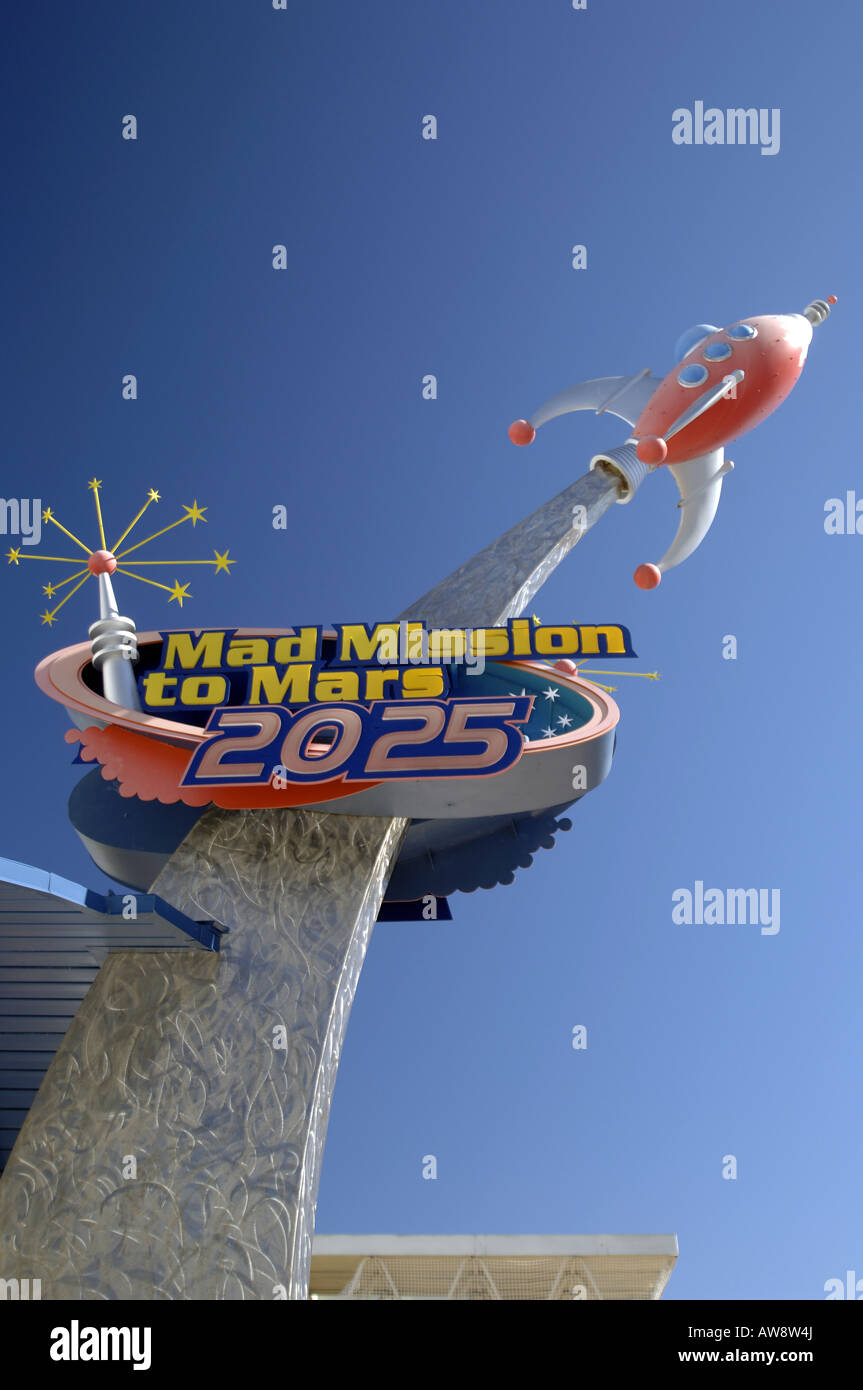 Kennedy Space Center mad Mission zum mars Zeichen Stockfoto Kennedy Space Center mad Mission zum mars Zeichen Stockfoto