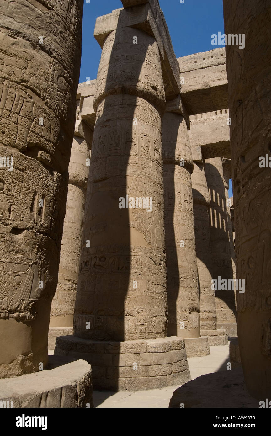 Der Tempel von Karnak Stockfoto