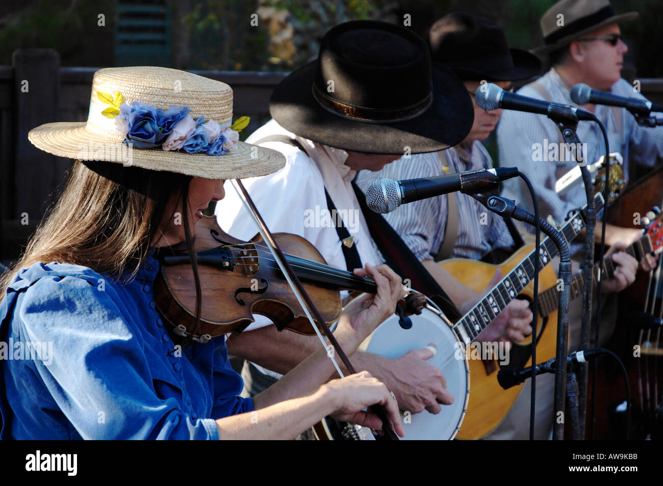 Bluegrass Band Stockfoto
