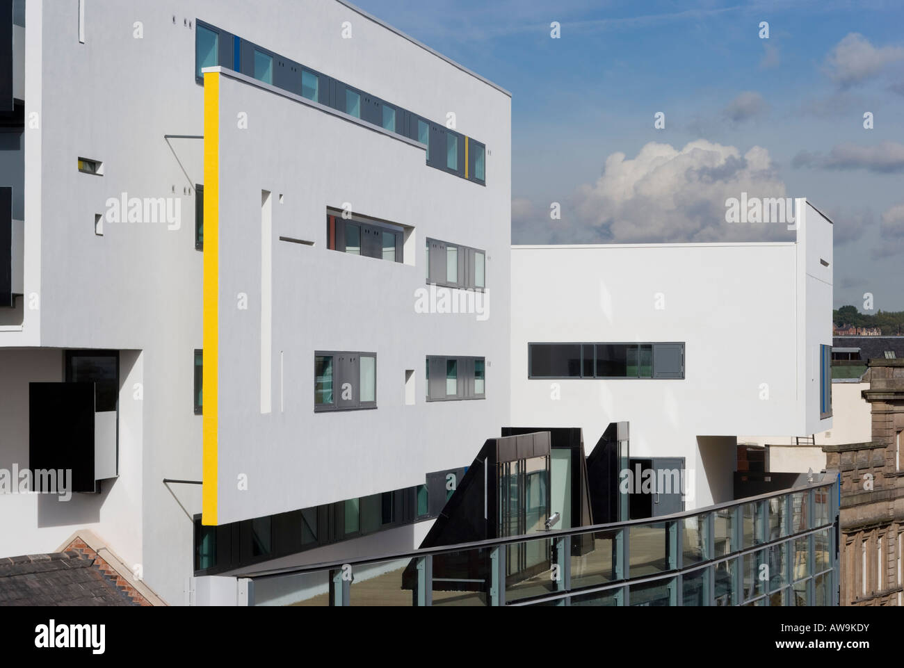 Der Pod, Fletcher Gate Nottingham. Architekt: Benson Forsyth mit Bildurn Eigenschaften Stockfoto