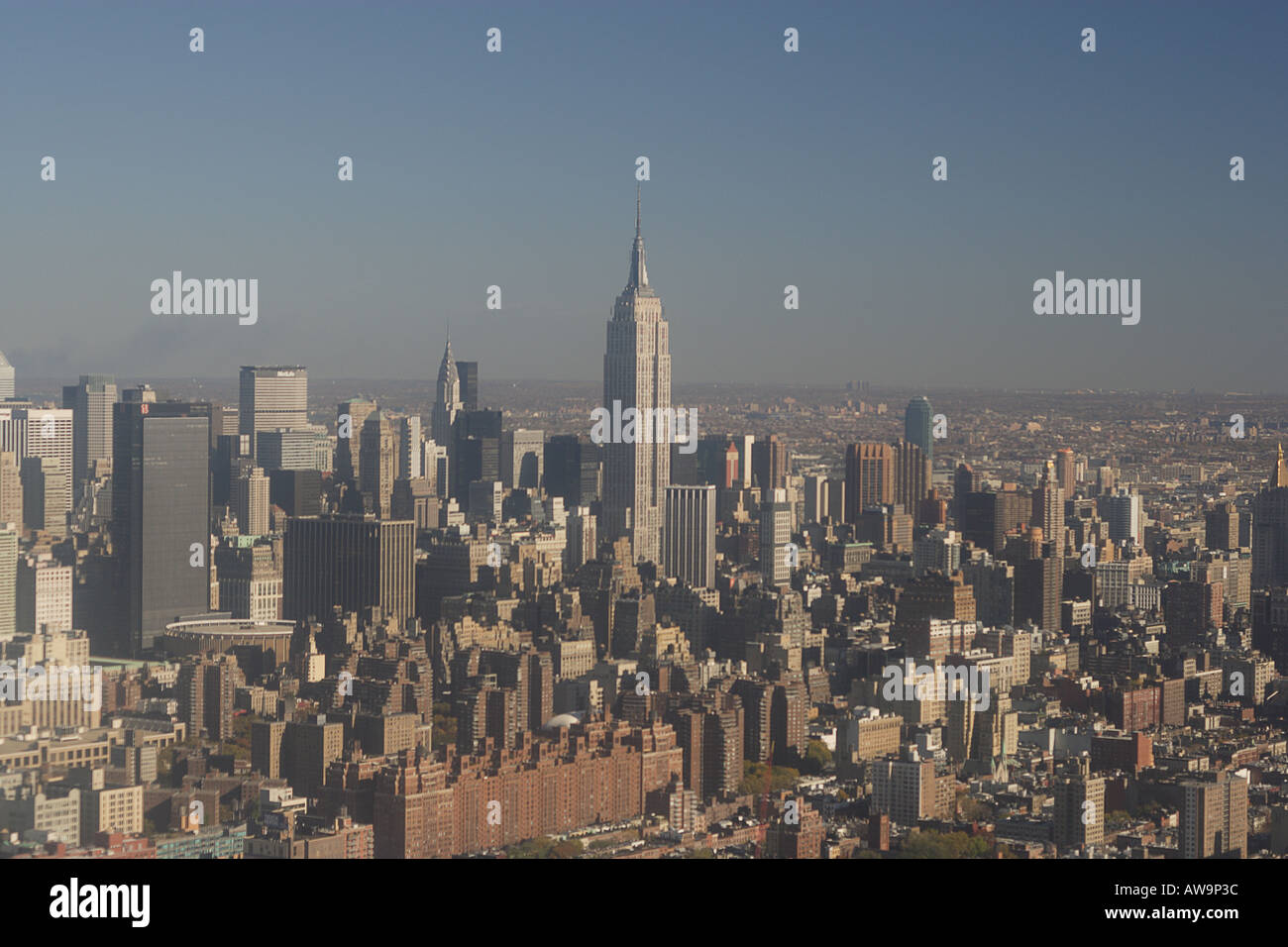 Midtown Manhattan, New York, und Empire State Buiding. Stockfoto