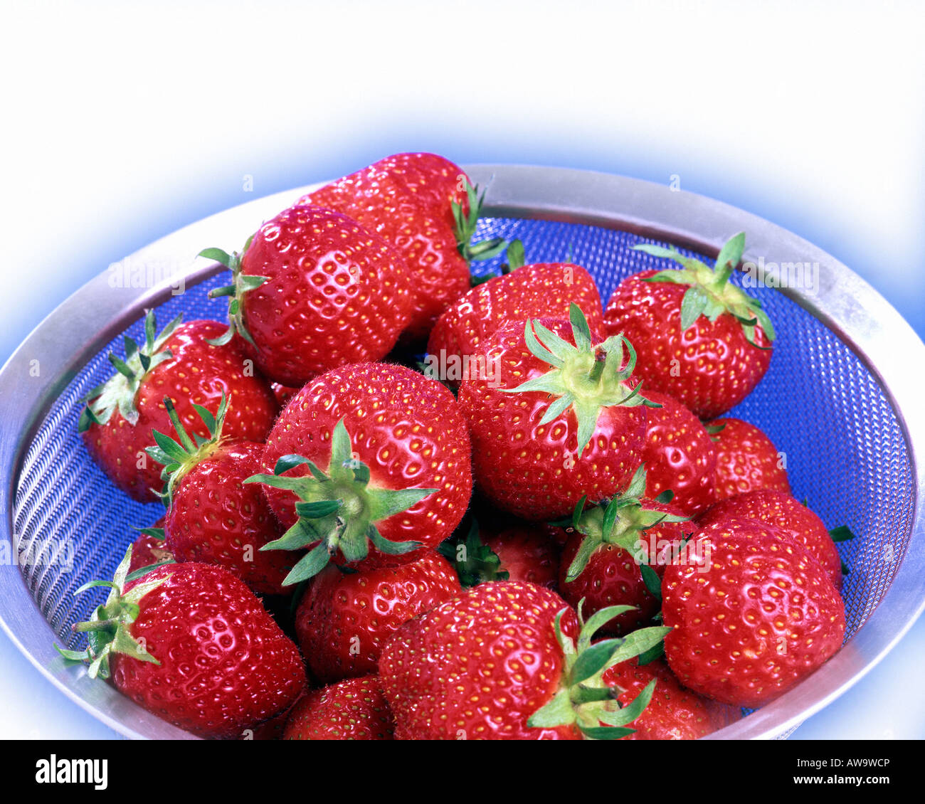Essen: Frische englische Erdbeeren Stockfoto