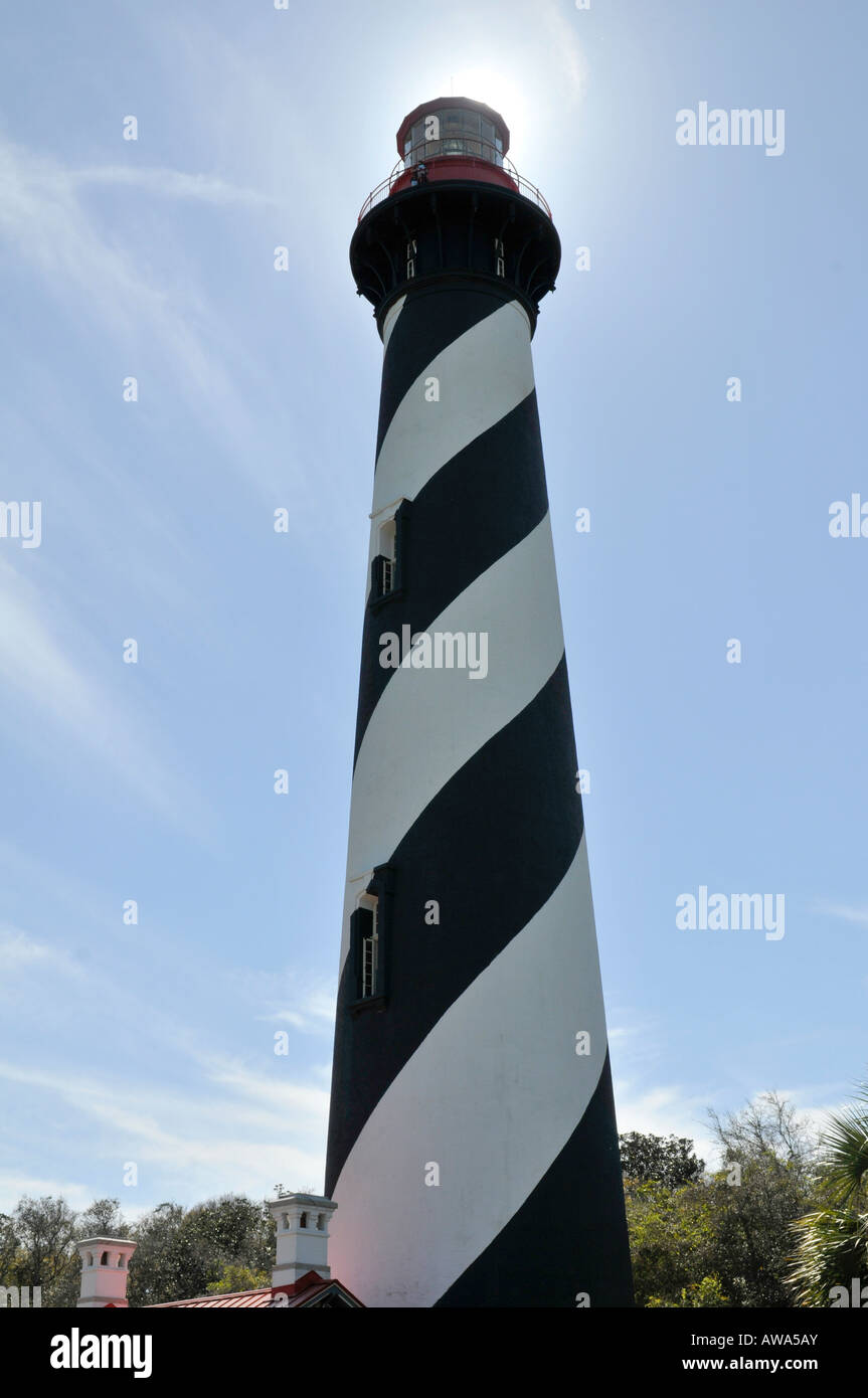 Die St. Augustine Light Station in St. Augustine, Florida, USA Stockfoto
