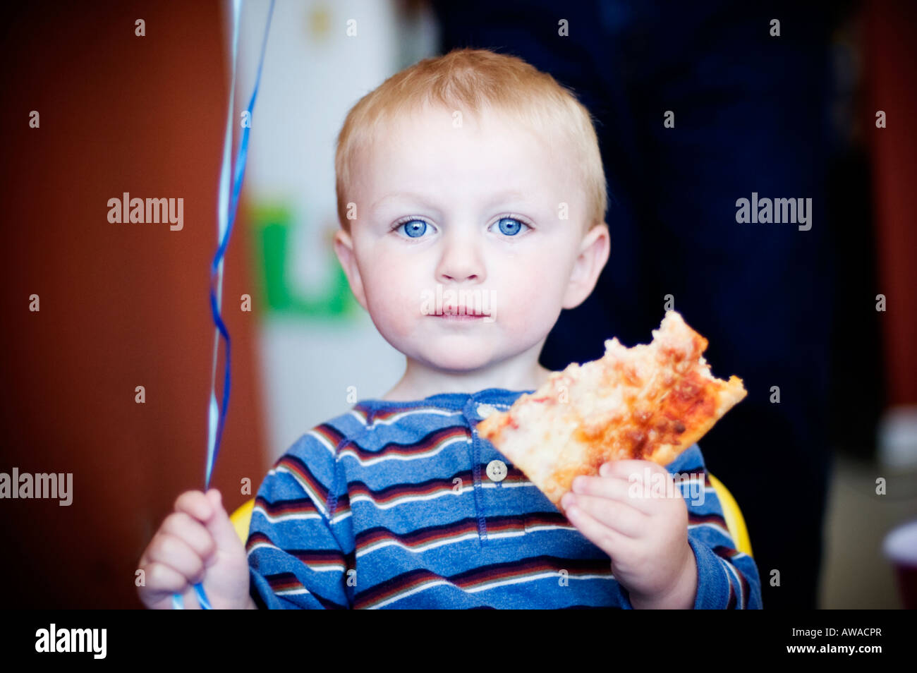Pizza-Party Stockfoto