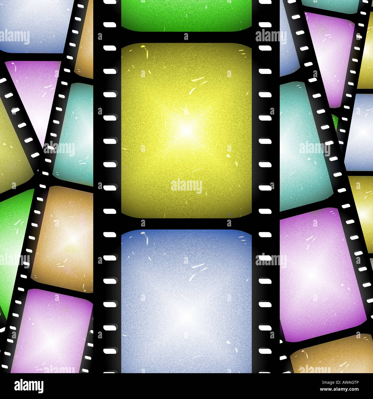abstrakte Komposition der Filmbilder oder Filmstreifen Stockfoto abstrakte Komposition der Filmbilder oder Filmstreifen Stockfoto