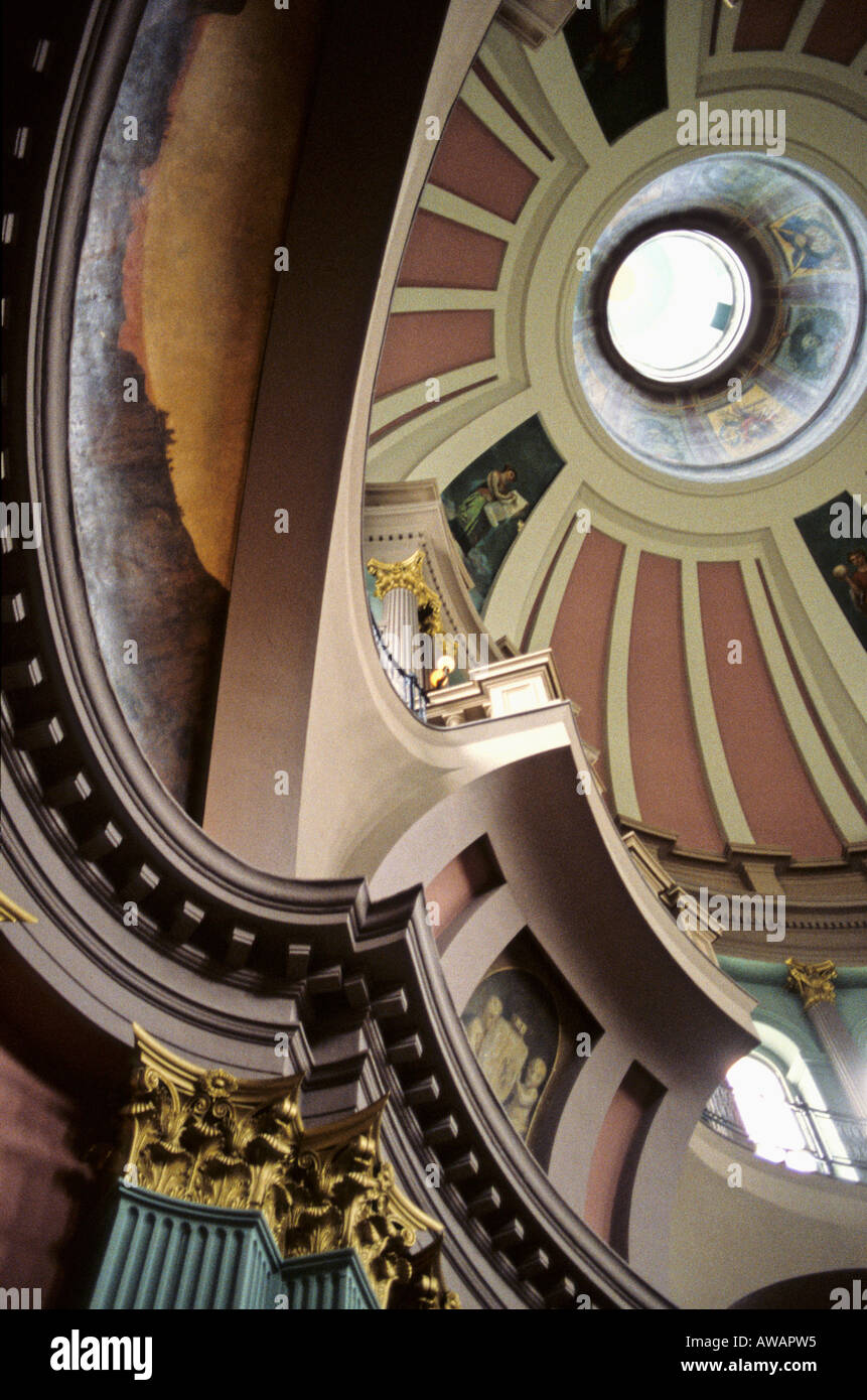 Eine abstrakte Winkel und Perspektive des Gerichtsgebäudes in St. Louis Missouri. Stockfoto