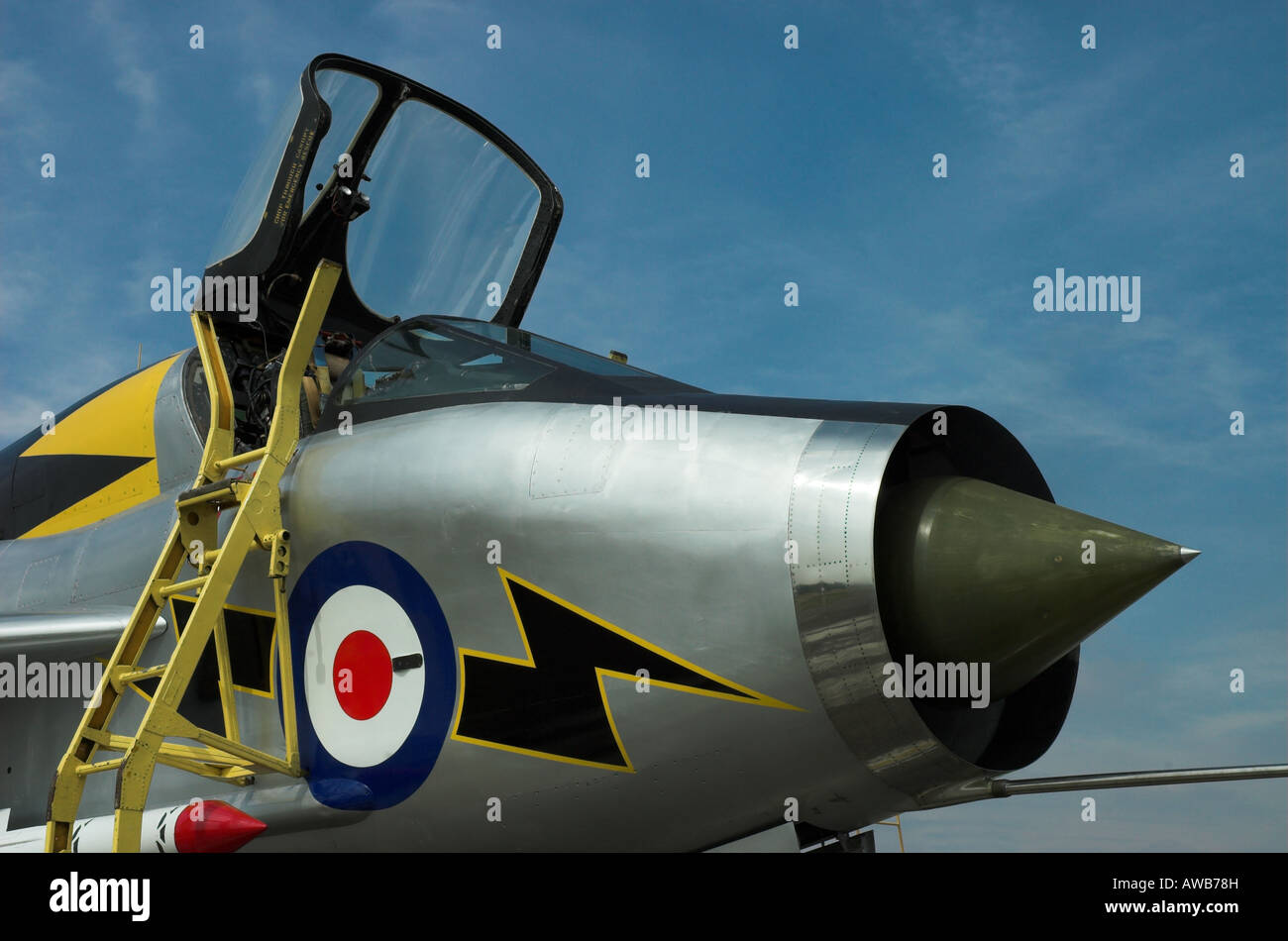 English Electric Lightning T5 auf Asphalt Stockfoto