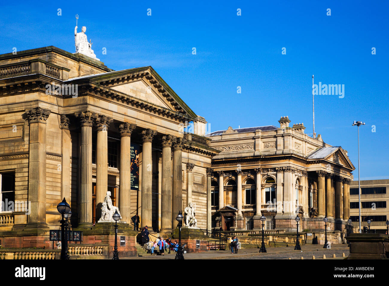 Walker Art Gallery und County-Sessions House Liverpool Merseyside England Stockfoto