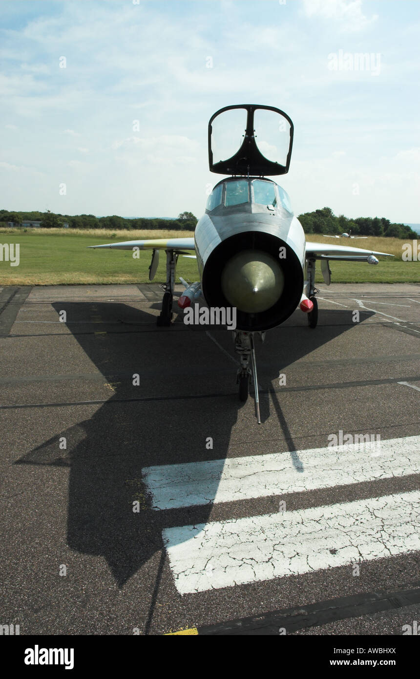 English Electric Lightning T5 auf Asphalt Stockfoto