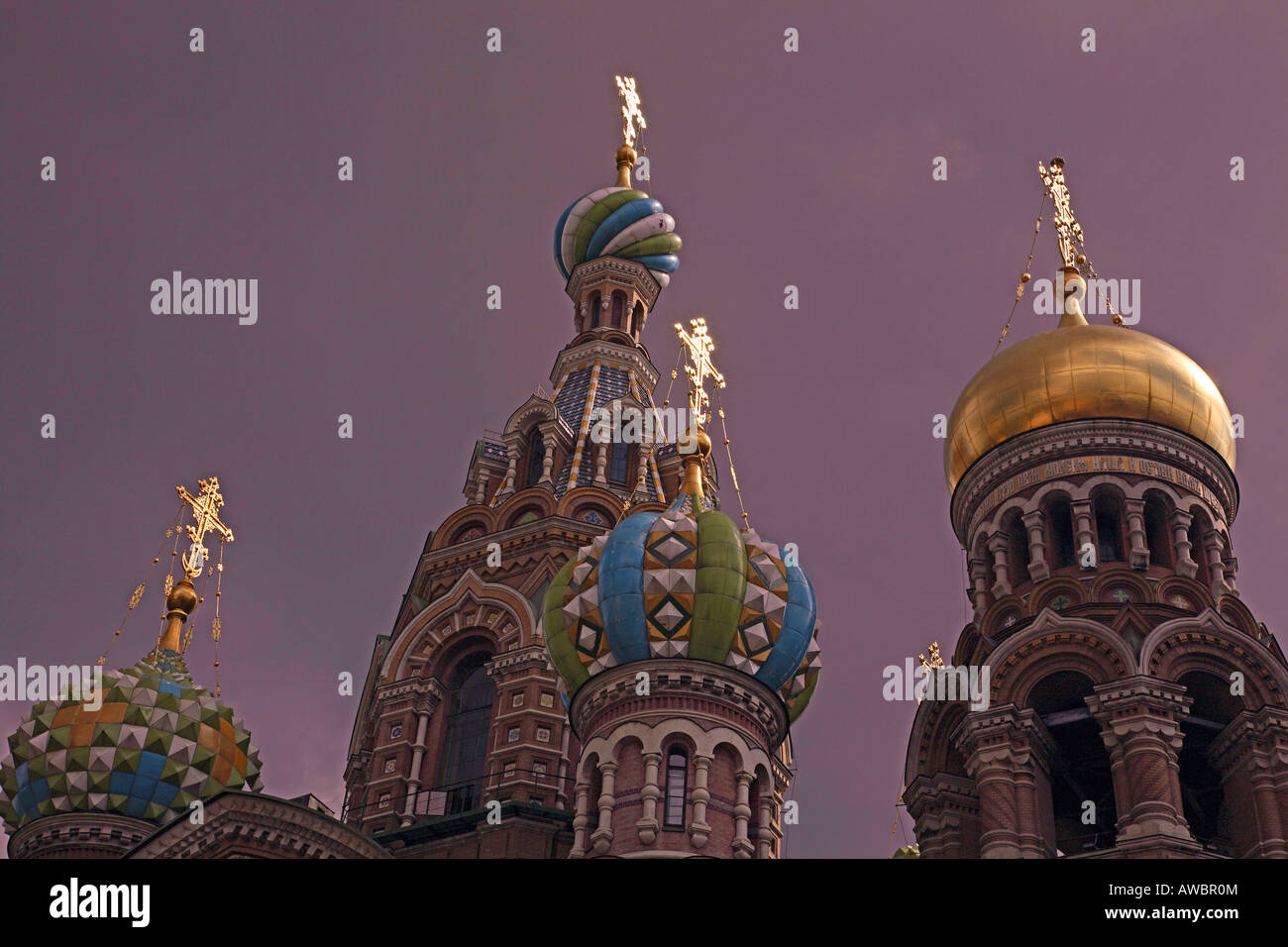 Russland, St. Petersburg, Kirche der Auferstehung (Kirche auf Auferstehungskirche) Stockfoto