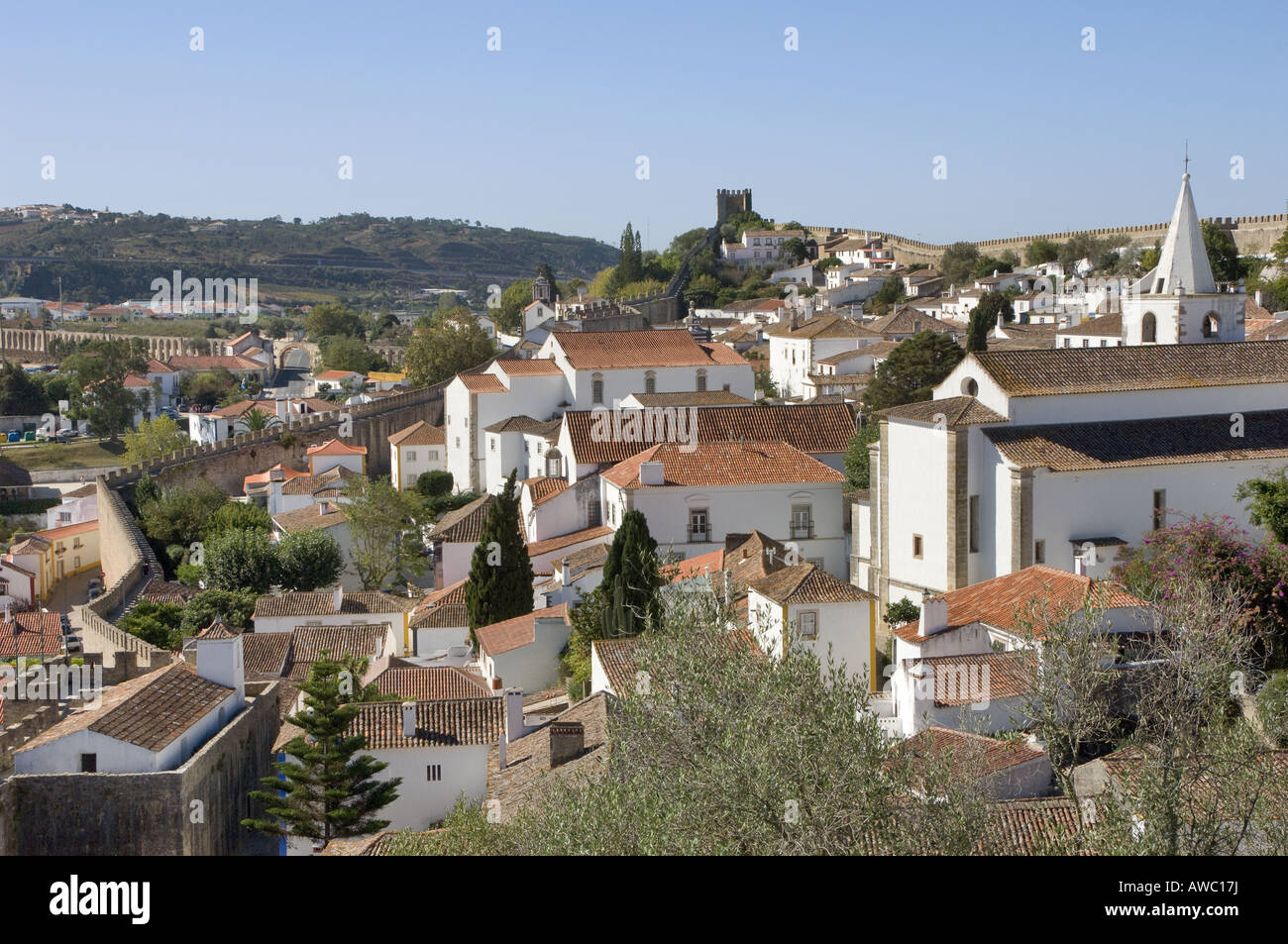 Portugal, Region Extremadura, Costa da Prata, Obidos, mittelalterlichen Stadt Stockfoto