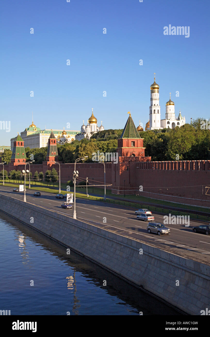 Russland, Moskau, Kreml, Moskau-Fluss Stockfoto