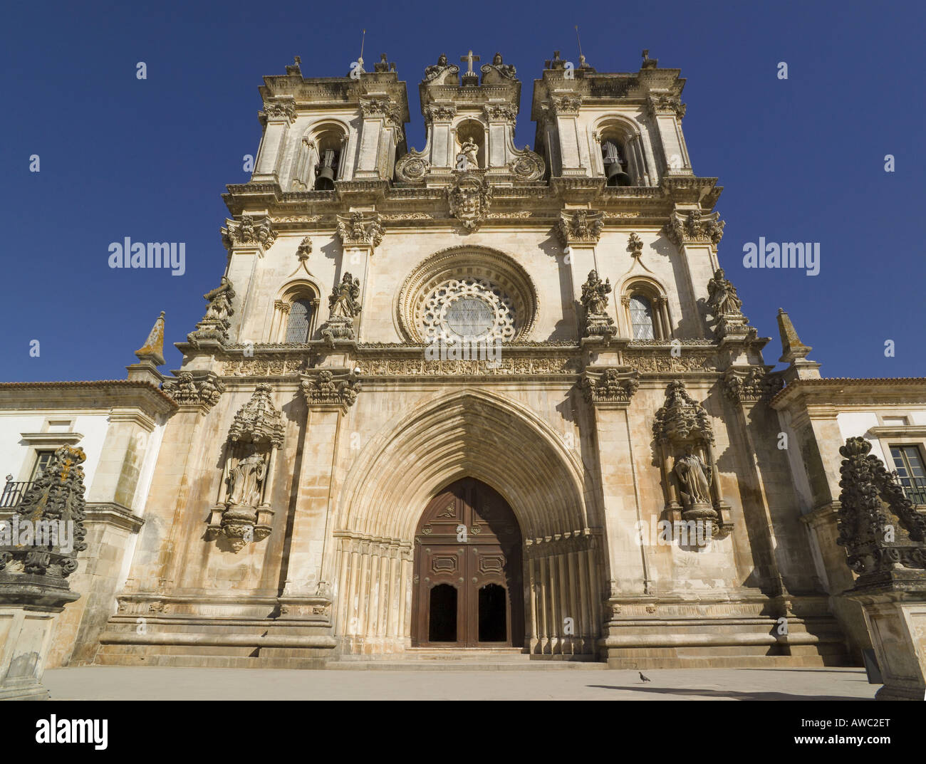 Costa Da Prata, Alcobaca (Alcobaça) das Kloster von Santa Maria de Alcobaca, Estremadura, Portugal, Europa Stockfoto