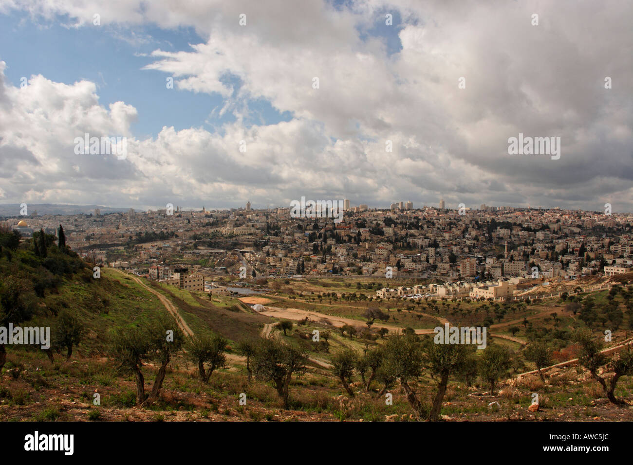 Israel Jerusalem A Blick auf Jerusalem vom Mount Scopus Stockfoto