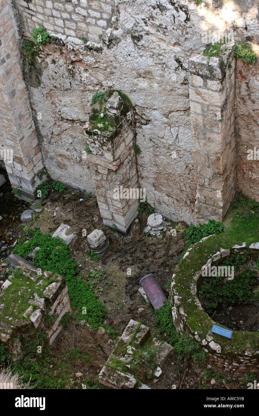 Israel Jerusalem der Teich von Bethesda am südlichen pool Stockfoto