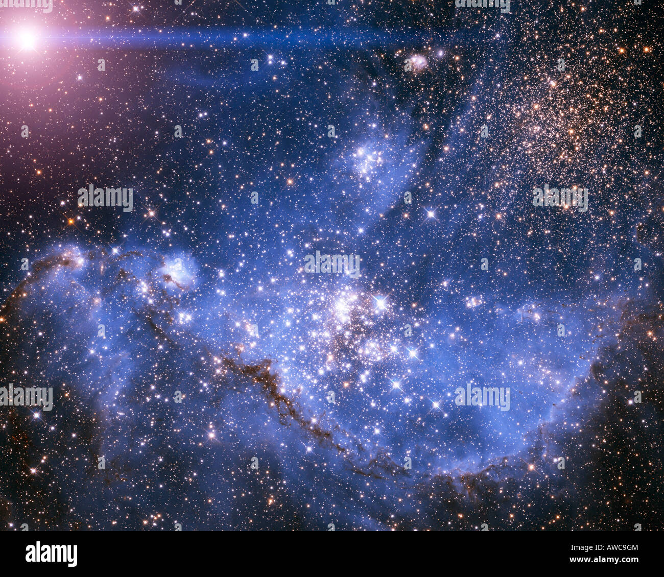 Hubble Blick auf Sternenhimmel NASA/ESA Stockfoto