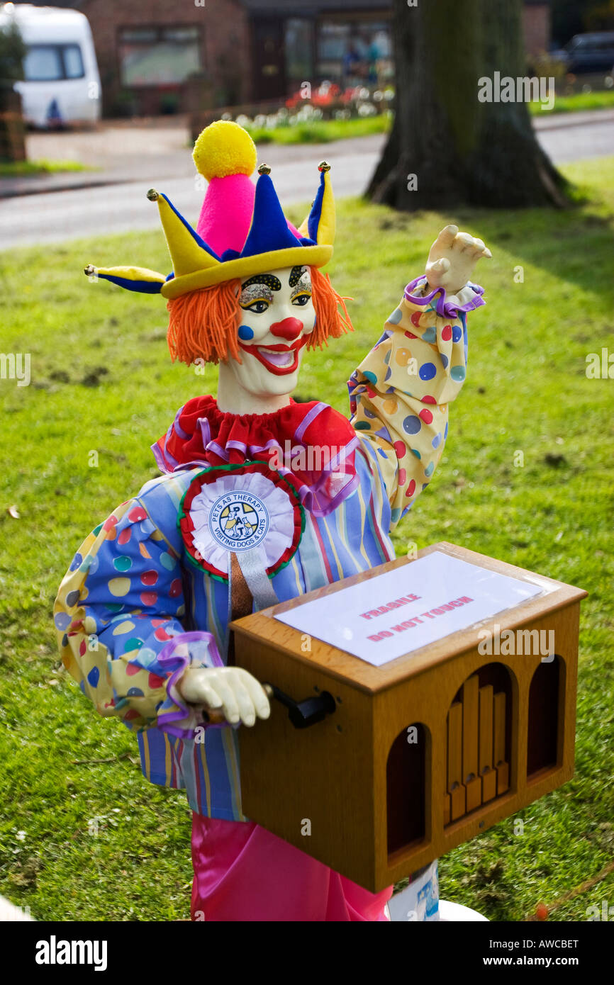 Organ grinder Clown Stockfoto