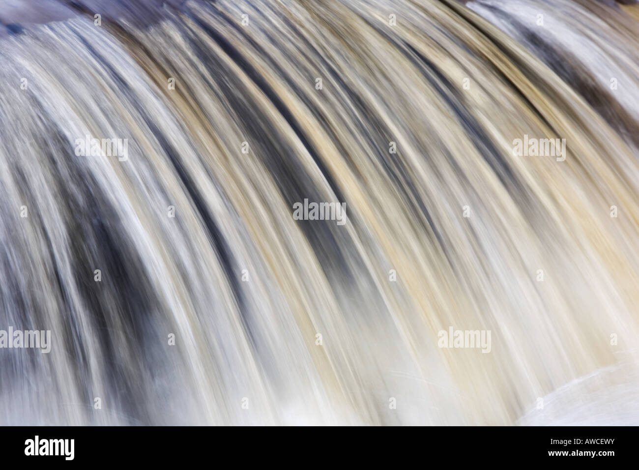 Abstrakte Wasserfälle, Keld, Yorkshire Dales. UK Stockfoto