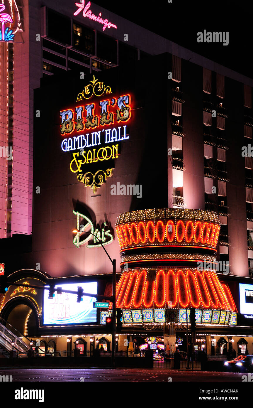 Die Neonlichter von Las Vegas Stockfoto