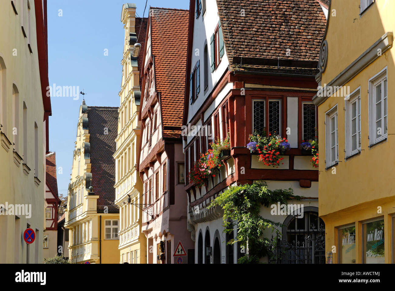 Noerdlingen Noerdlingen Swabia Bayern Deutschland Stockfoto