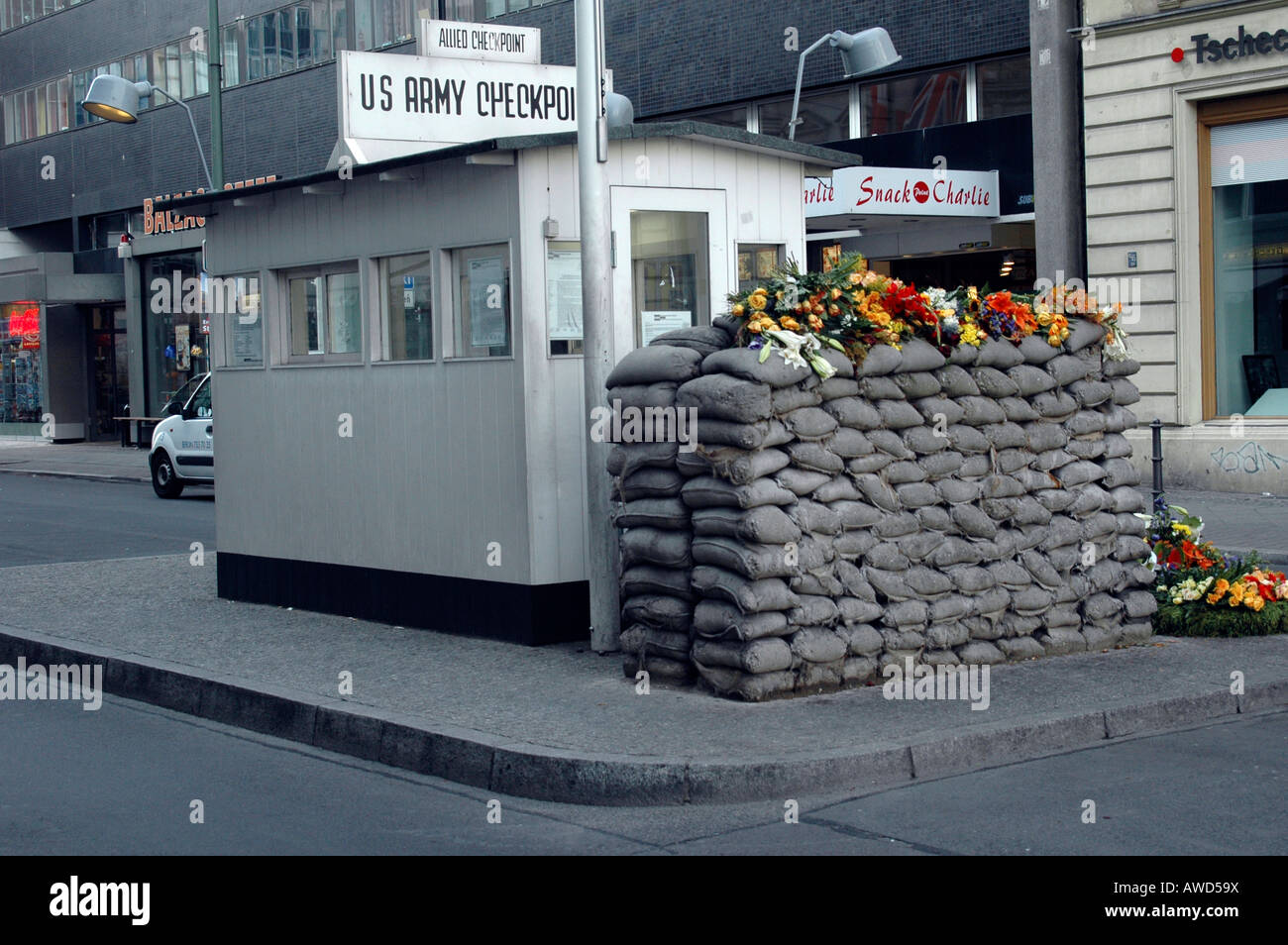 Checkpoint Charlie, Berlin, Deutschland, Europa Stockfoto
