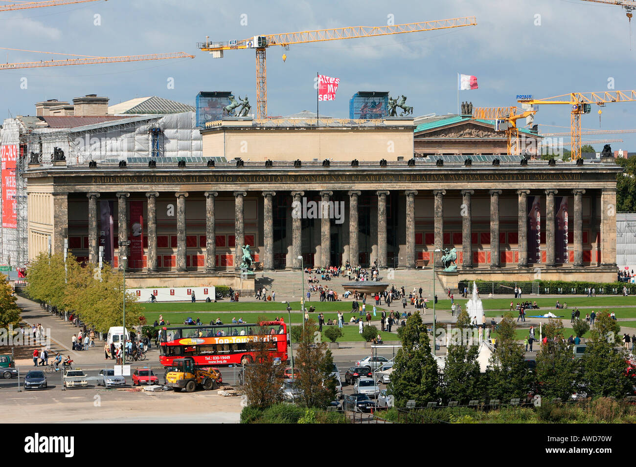 Altes Museum - Lustgarten in Berlin, Deutschland, Europa Stockfoto